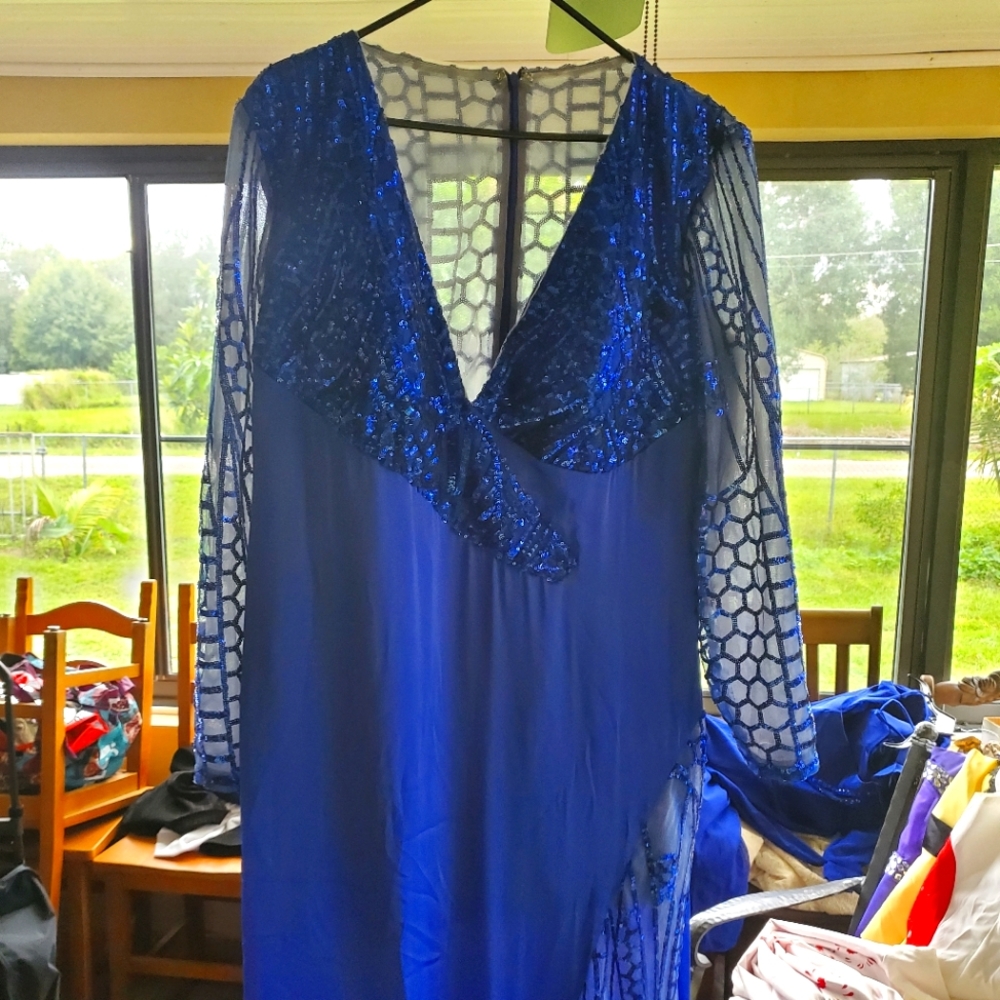 Blue gown